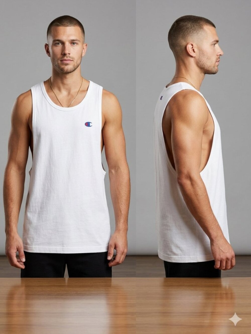 NWT Champion Men's Heritage Muscle Tank - White Size Medium